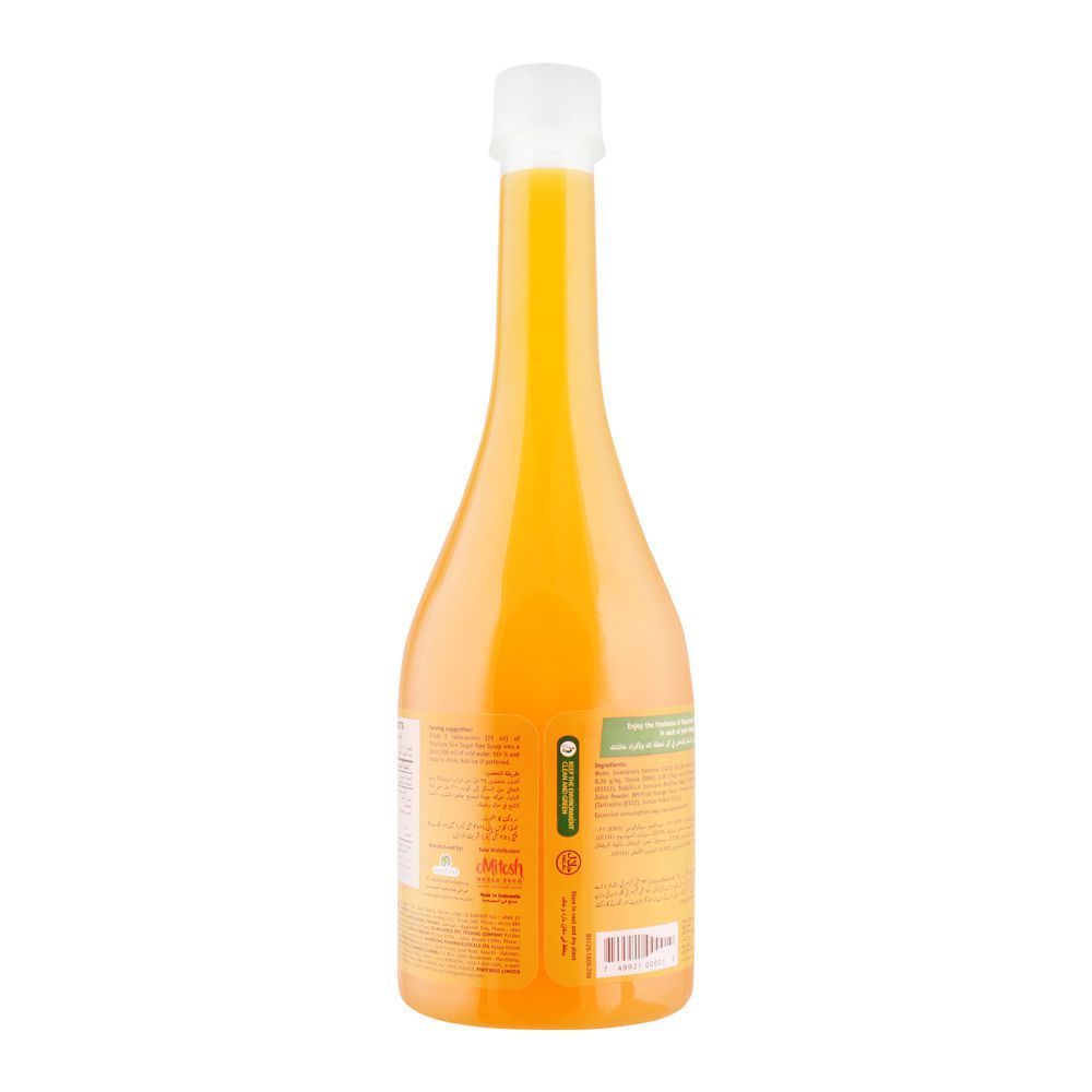 Tropicana Slim Stevia Sugar Free Syrup, Orange, 750ml - Image 2