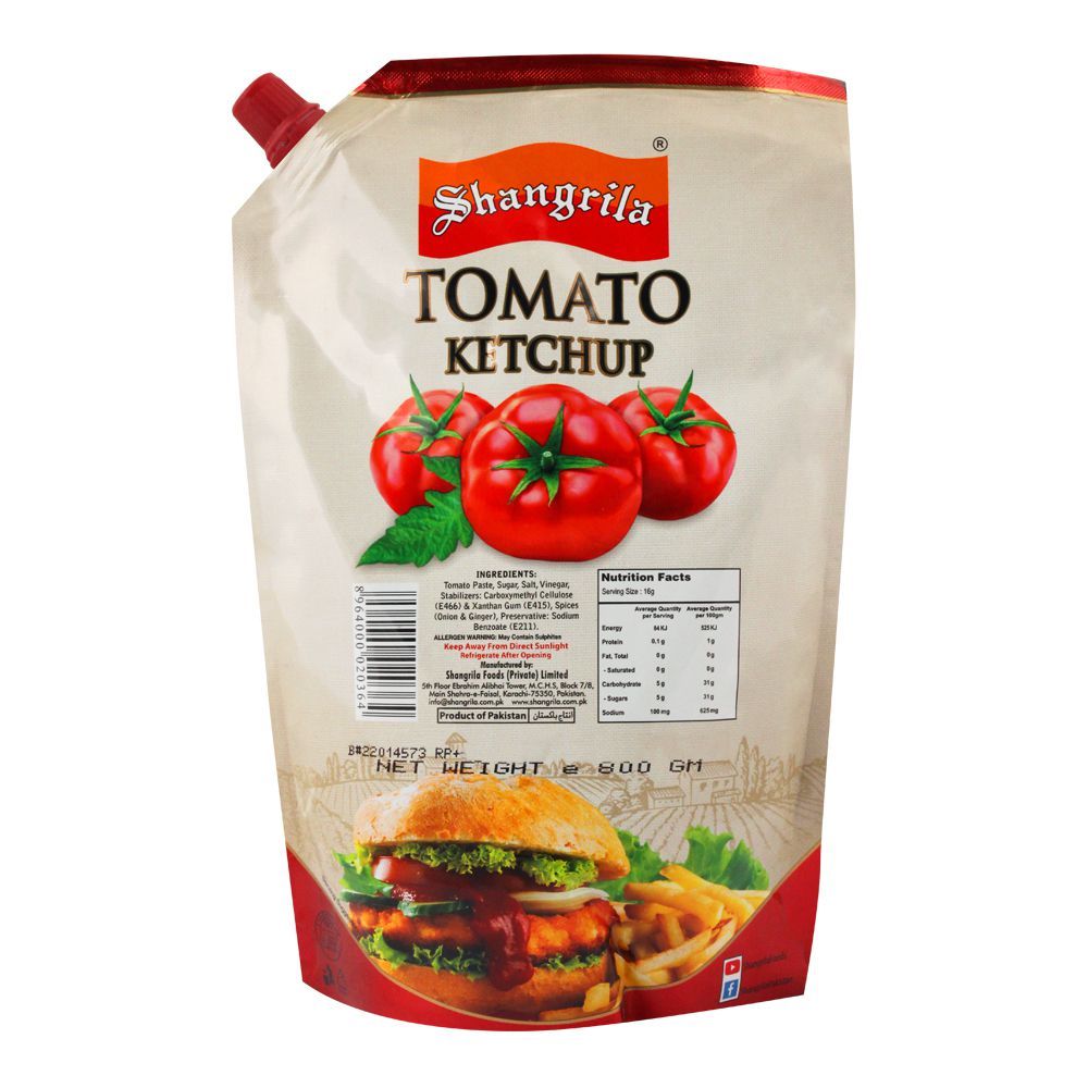 Shangrila Ketchup Pouch, 800g - Image 2
