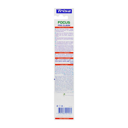 Trisa Focus Pro Clean Soft Toothbrush With Travel Cap - Image 2