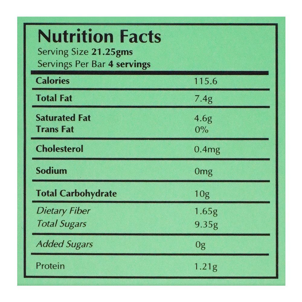 Lals Chocolate 56% Cocoa Pure Dark Gluten Free, 85g - Image 3