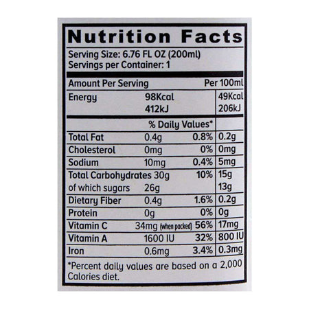 Shezan All Pure Chaunsa Mango Fruit Nectar, 200ml - Image 4