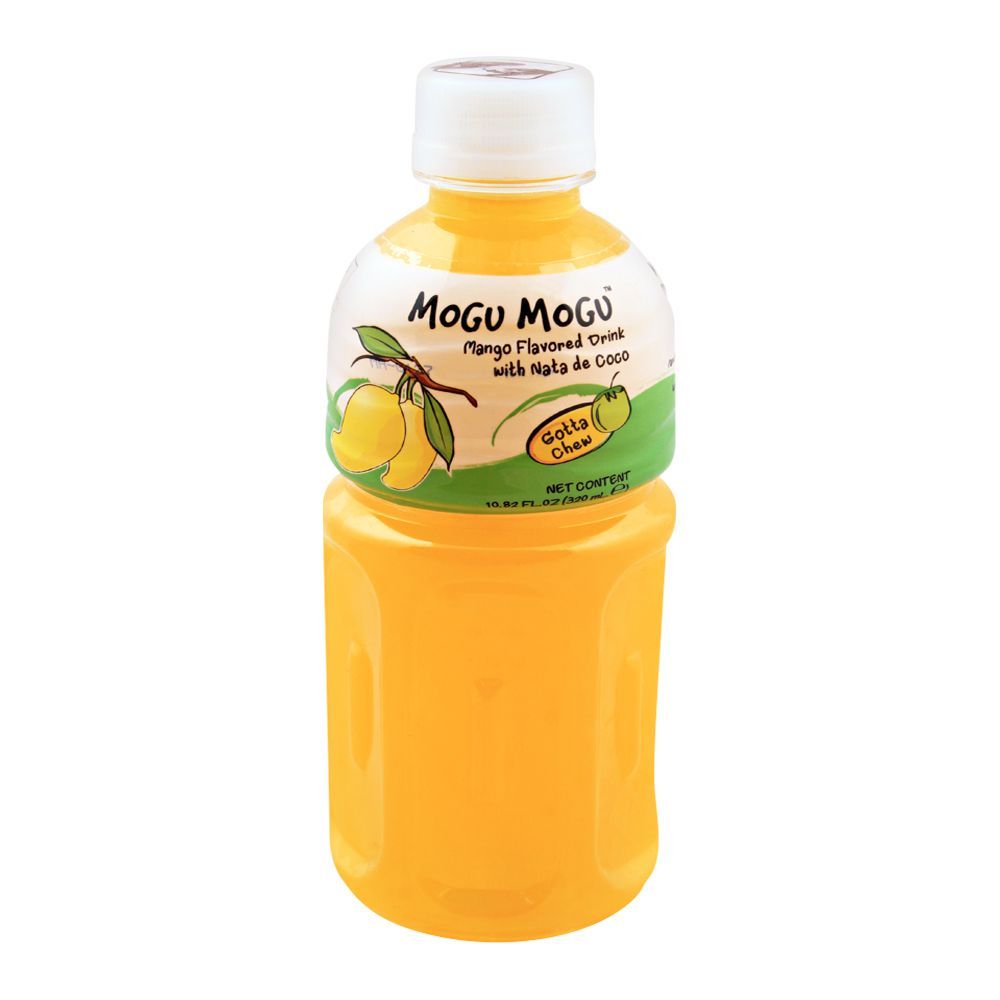 Mogu Mogu Mango Flavored Drink, With Nata De Coco, 320ml - Main Image
