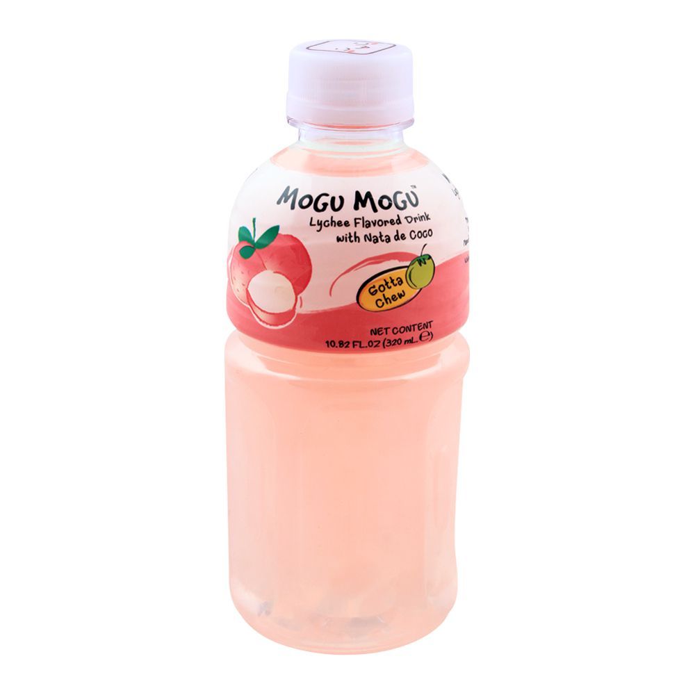 Mogu Mogu Lychee Flavored Drink, With Nata De Coco, 320ml - Main Image