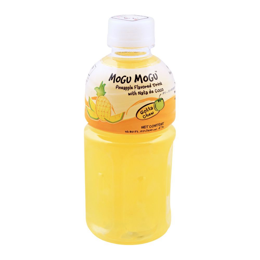 Mogu Mogu Pineapple Flavored Drink, With Nata De Coco, 320ml - Main Image