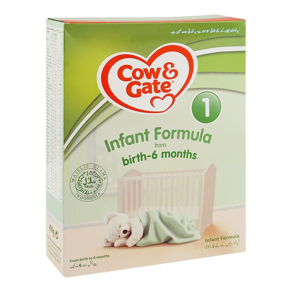 Cow & Gate Infant Formula Stage -1, From Birth to 6 Months, 400g Box - Main Image