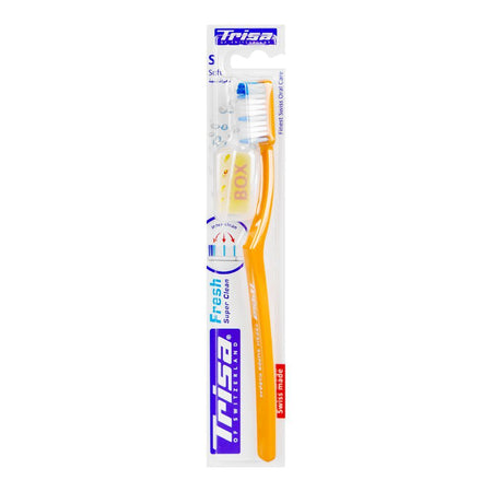Trisa Fresh Super Clean Soft Toothbrush With Travel Cap - Main Image
