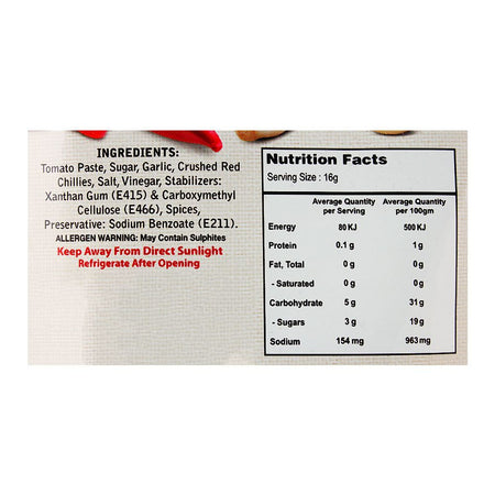 Shangrila Garlic Chilli Sauce Pouch, 800g - Image 3
