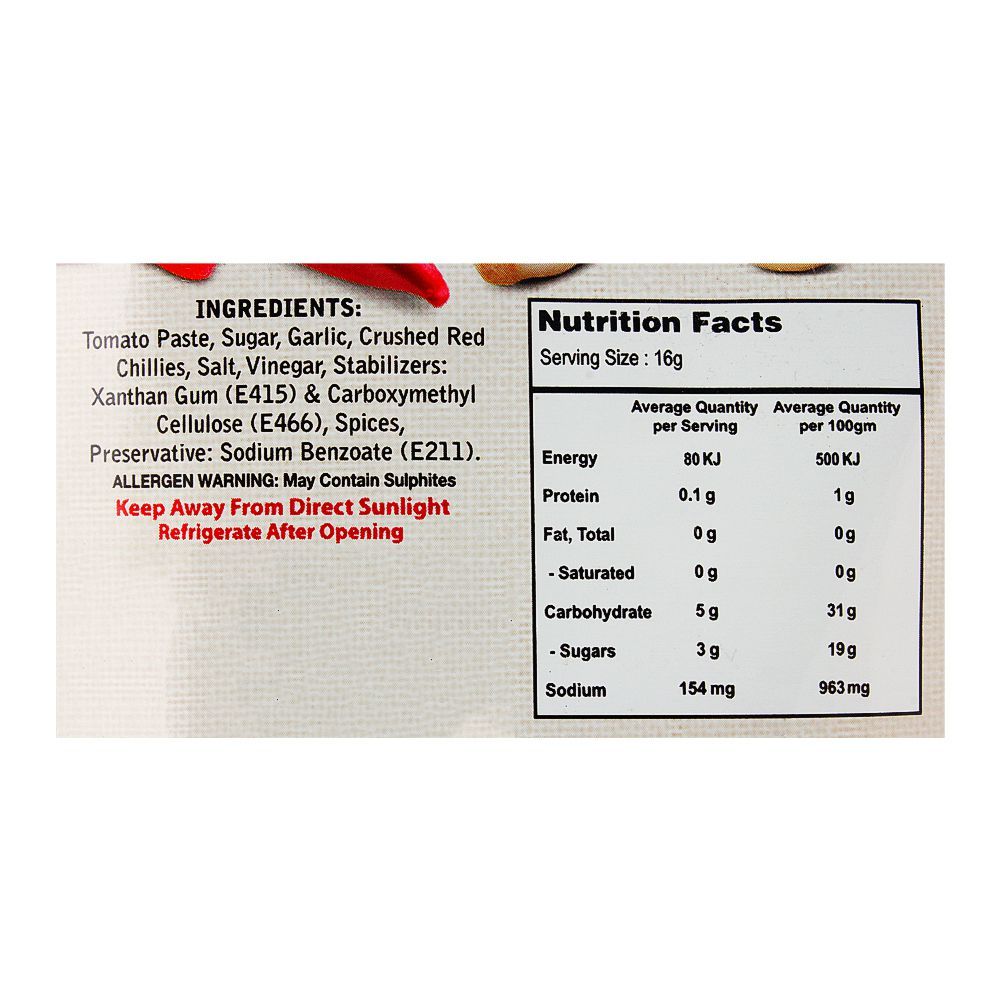 Shangrila Garlic Chilli Sauce Pouch, 800g - Image 3