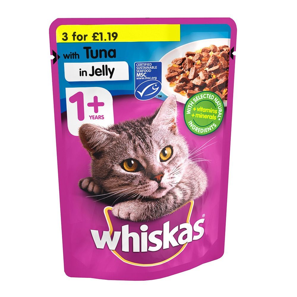 Whiskas Tuna In Jelly Cat Food, 1+ Years, 100g - Main Image