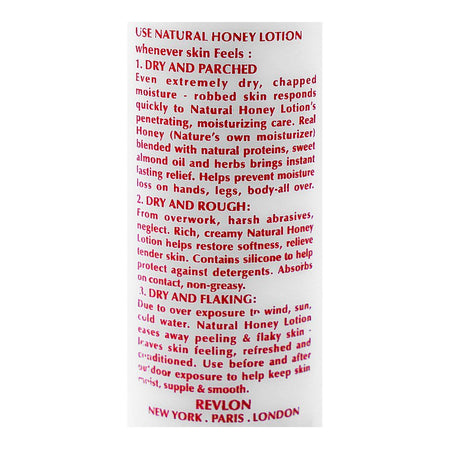 Revlon Natural Honey Skin Conditioning Lotion, Moisturizes & Softens Dry Skin, 100ml - Image 3