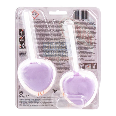 Harpic Active Fresh Hygienic Toilet Blocks, Lavender, 2x40g - Image 2