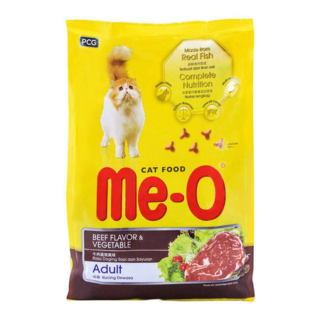 Me-O Adult Beef Flavor & Vegetable Cat Food 1.2 KG - Main Image