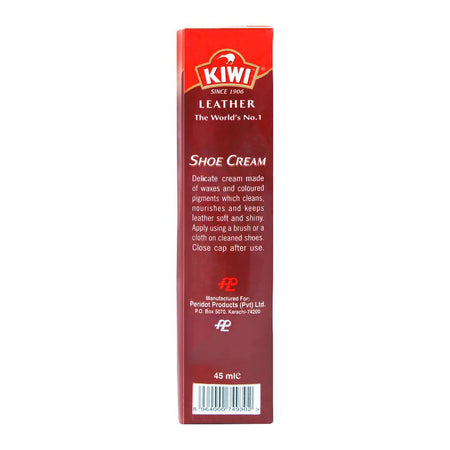 Kiwi Shoe Cream Tube, Burgundy, 45ml - Image 3