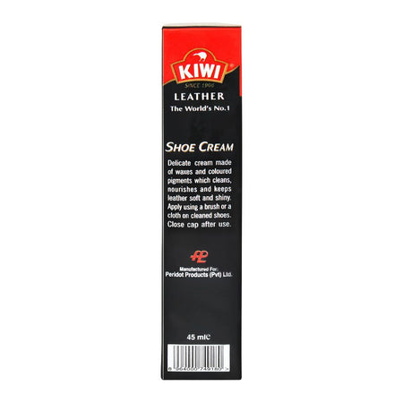Kiwi Shoe Cream Tube, Black, 45ml - Image 3