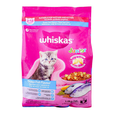Whiskas Ocean Fish Flavor Kitten Food, 1.1kg - Main Image