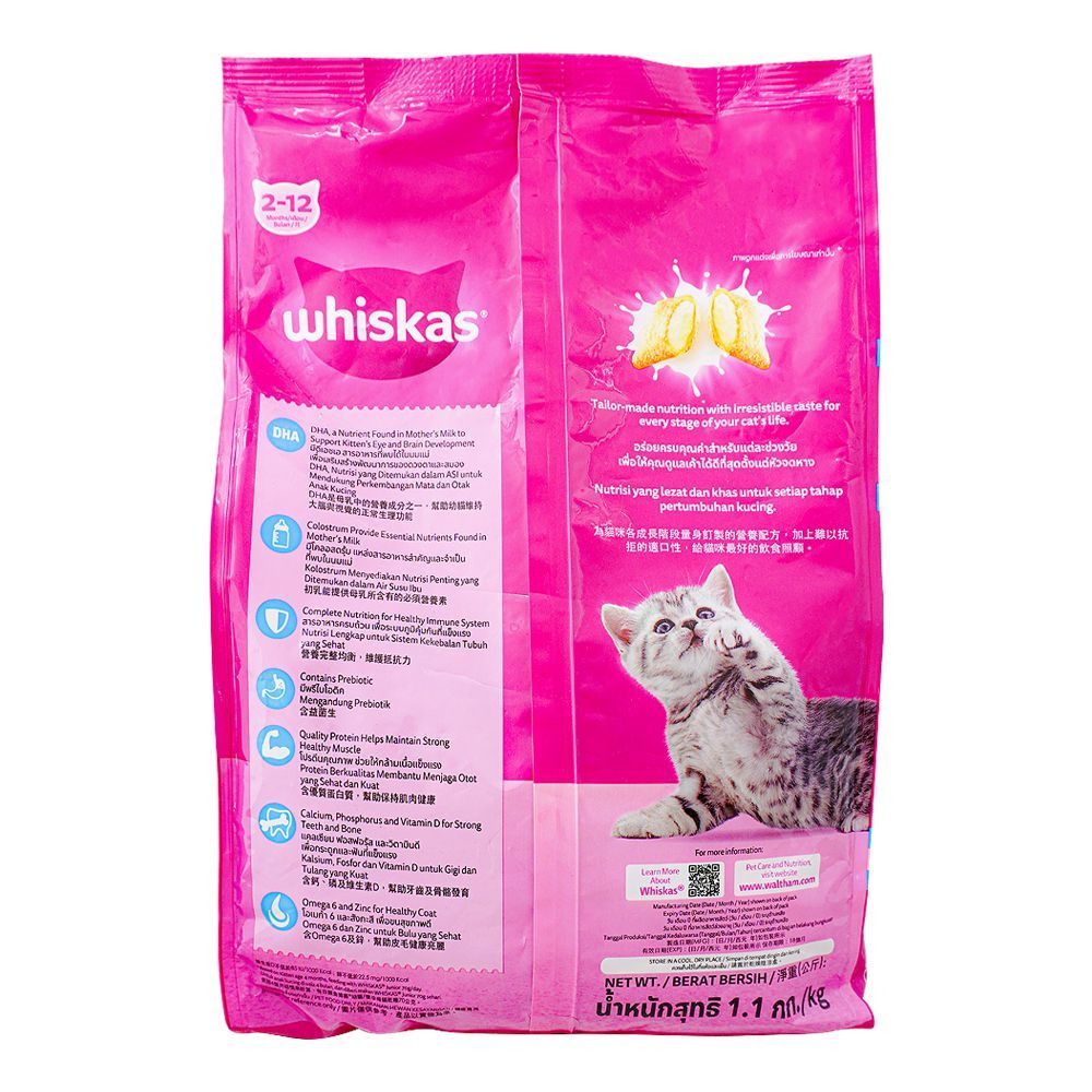 Whiskas Ocean Fish Flavor Kitten Food, 1.1kg - Image 2