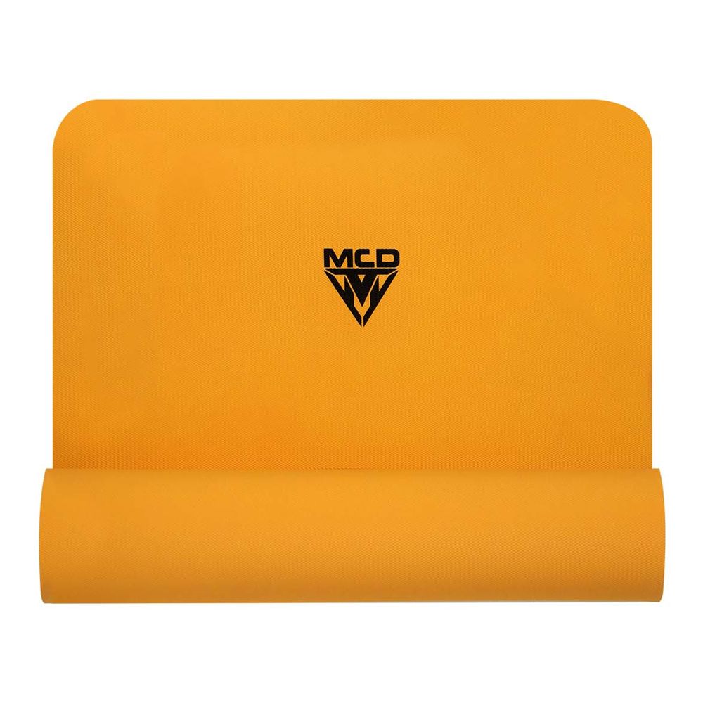 MCD EVA Yoga Mat - 4mm/6mm/8mm/10mm/12mm Thick, Non-Slip, Orange - Image 2
