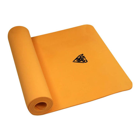 MCD EVA Yoga Mat - 4mm/6mm/8mm/10mm/12mm Thick, Non-Slip, Orange - Image 3