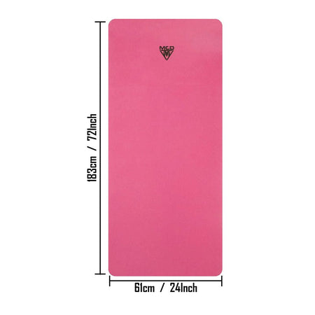 MCD EVA Yoga Mat - 4mm/6mm/8mm/10mm/12mm Thick, Non-Slip, Pink - Image 6