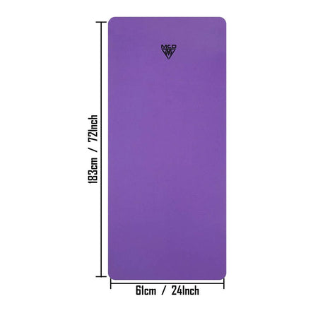 MCD EVA Yoga Mat - 4mm/6mm/8mm/10mm/12mm Thick, Non-Slip, Purple - Image 6
