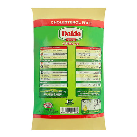 Dalda Fortified Canola Oil 1 Litre Pouch - Image 2