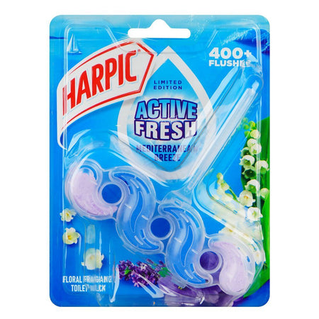 Harpic Active Fresh Floral Fragrance Toilet Flush Cleaner Blocks, 6-Pack - Main Image