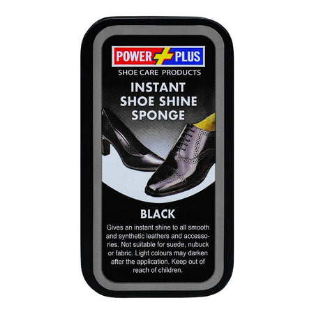 Power Plus Instant Black Shoe Shine Sponge - Image 2