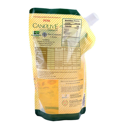 Canolive Premium Canola and Sunflower Oil 1 Litre Standy Pouch - Image 2