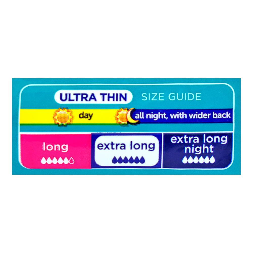 Always 3in1 Herbal Freshness Ultra Thin Extra Long Pads, 7-Pack - Image 2