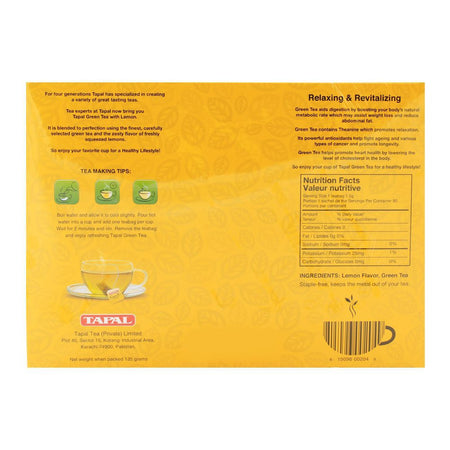 Tapal Lemon Green Tea Bags 90-Pack - Image 2