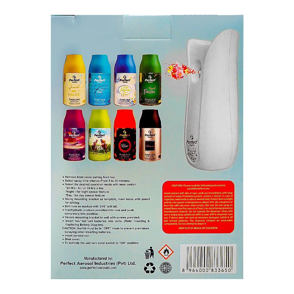 Perfect Matic Automatic Air Freshener Dispenser, Assorted, 1-Piece - Image 5