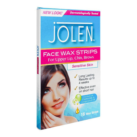 Jolen Upper Lip, Chin, Brows Face Strip Wax, 16's - Main Image