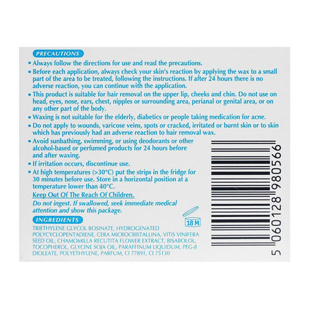 Jolen Upper Lip, Chin, Brows Face Strip Wax, 16's - Image 4