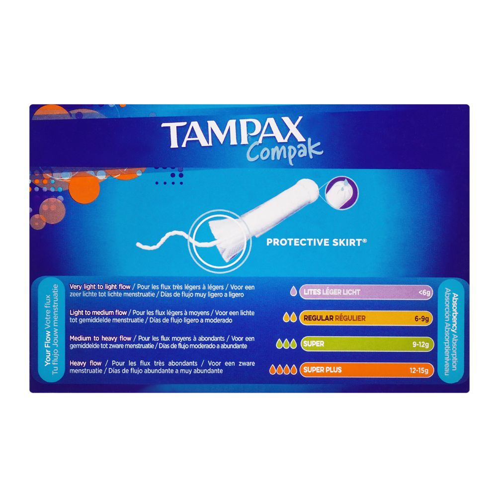 Tampax Compak Comfortable & Clean Insertion, Super Plus, 18-Pack - Image 2