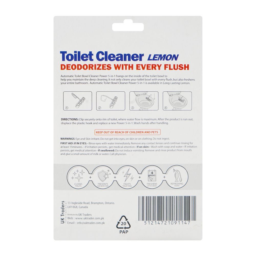 Softline 5-In-1 Lemon Toilet Cleaner Hanger, 50g - Image 2