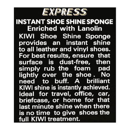 Kiwi Express Instant Shoe Shine Sponge, For All Colours - Image 3