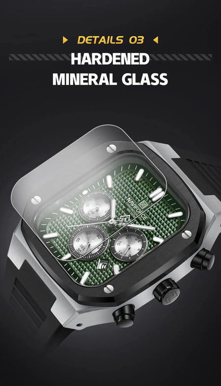 Naviforce NF-8037 Square Chronograph Edition image 13