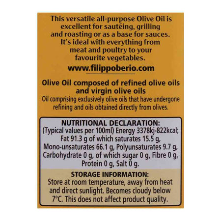 Filippo Berio Olive Oil, For Sauces Pasta and Cooking, 1 Liter - Image 3