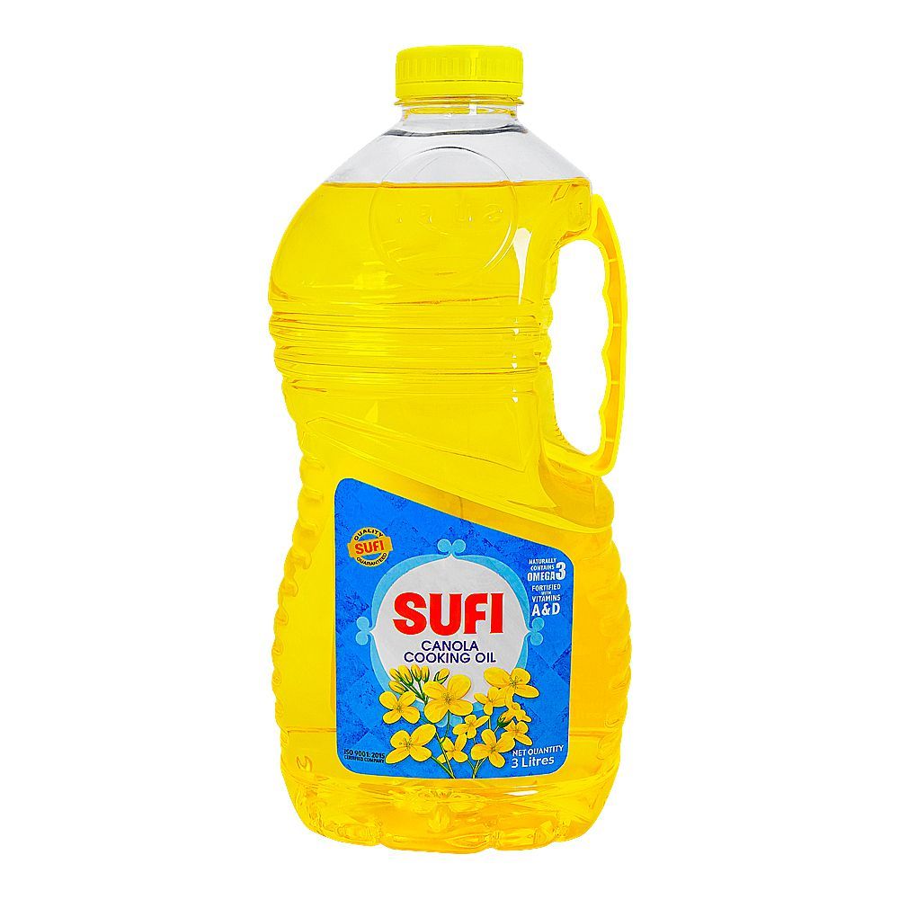 Sufi Canola Oil, 3 Liter Bottle - Main Image