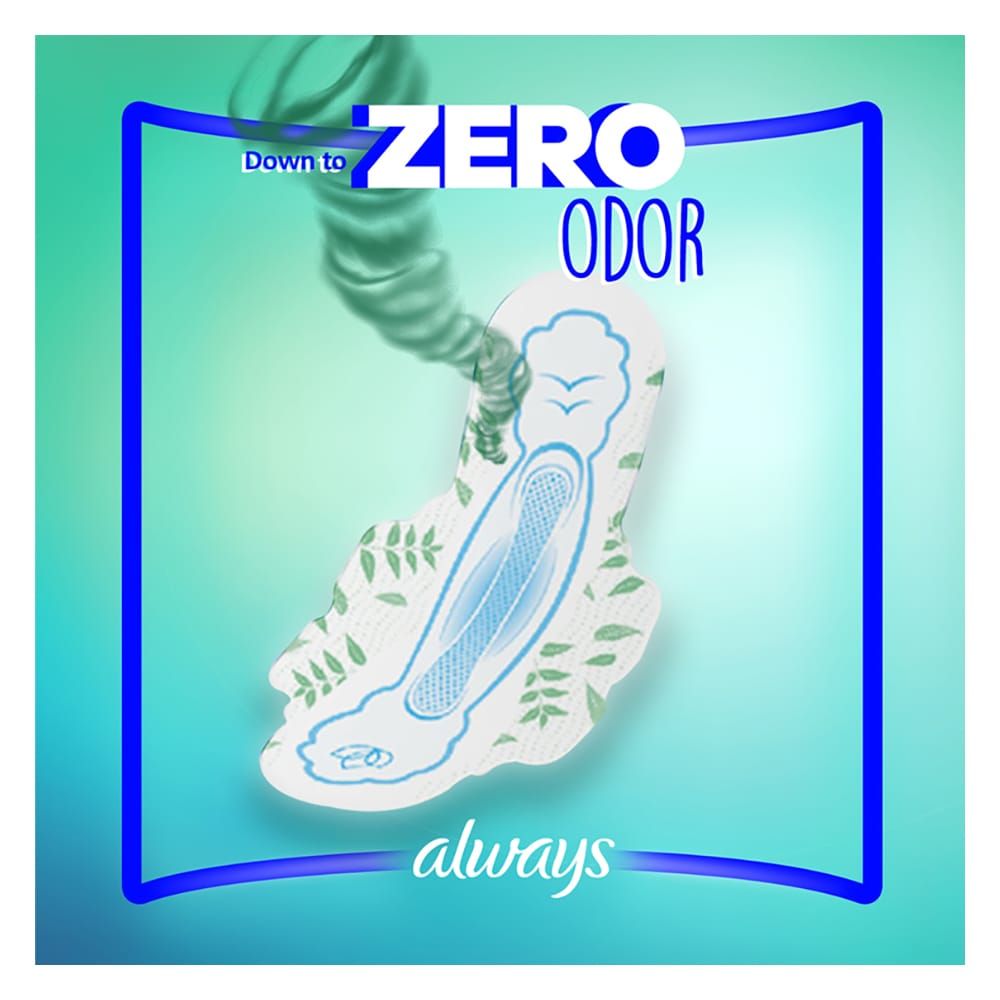 Always 3in1 Herbal Freshness Ultra Thin Long Pads, 8-Pack - Image 4