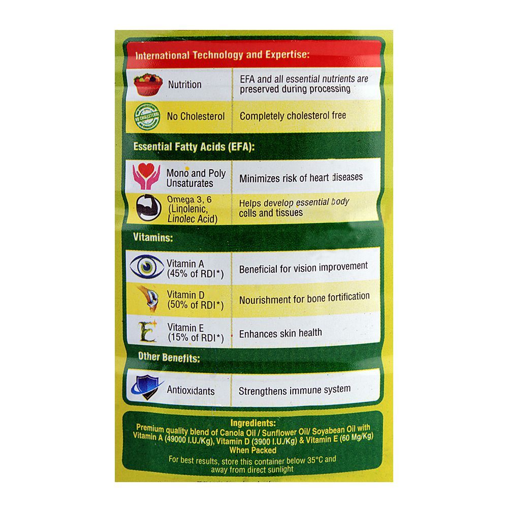 Dalda Cooking Oil 2.5 Litres Tin - Image 4
