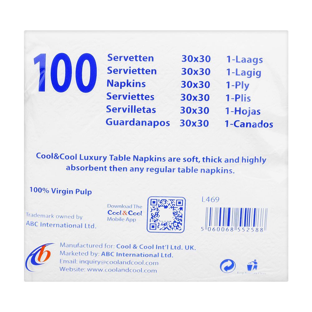 Cool & Cool Table Napkin, L-469, 100-Ply - Image 2