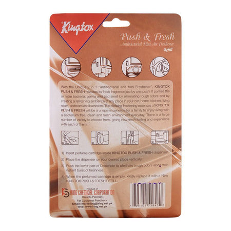 Kingtox Push & Fresh Sandal Mini Air Freshener Refill, 14ml - Image 2