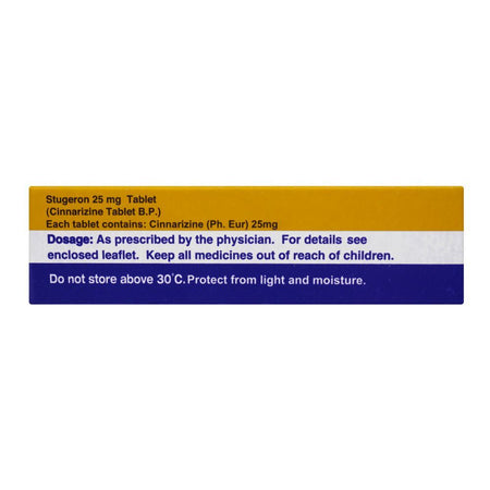 Aspin Pharma Stugeron Tablet, 25mg, 1-Strip - Image 4