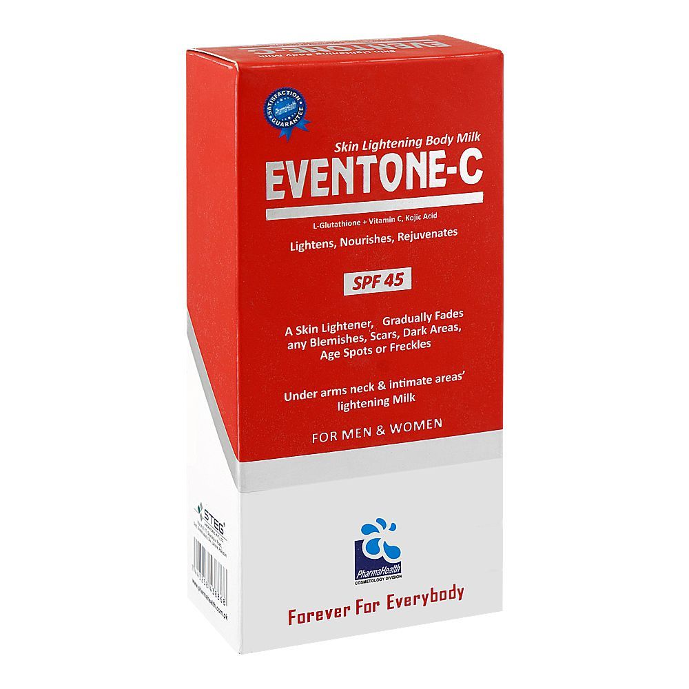 Pharma Health Eventone-C Skin Lightening Body Milk Lotion, SPF-45, For Dry, Dull Skin, 150ml - Main Image