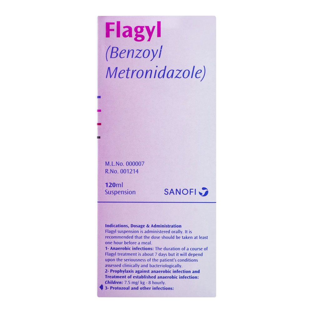 Flagyl Suspension, 120ml - Image 3