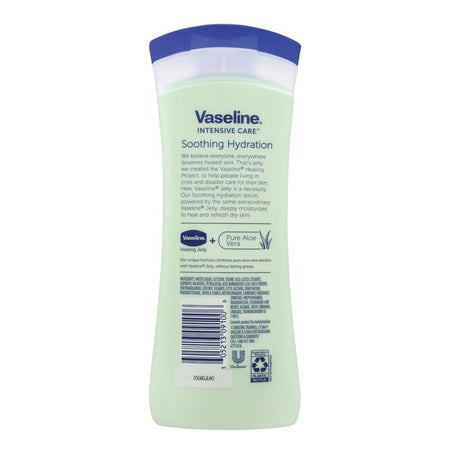 Vaseline Intensive Care Soothing Hydration Aloe Vera Body Lotion, Non-Greasy, Imported, 295ml - Image 2