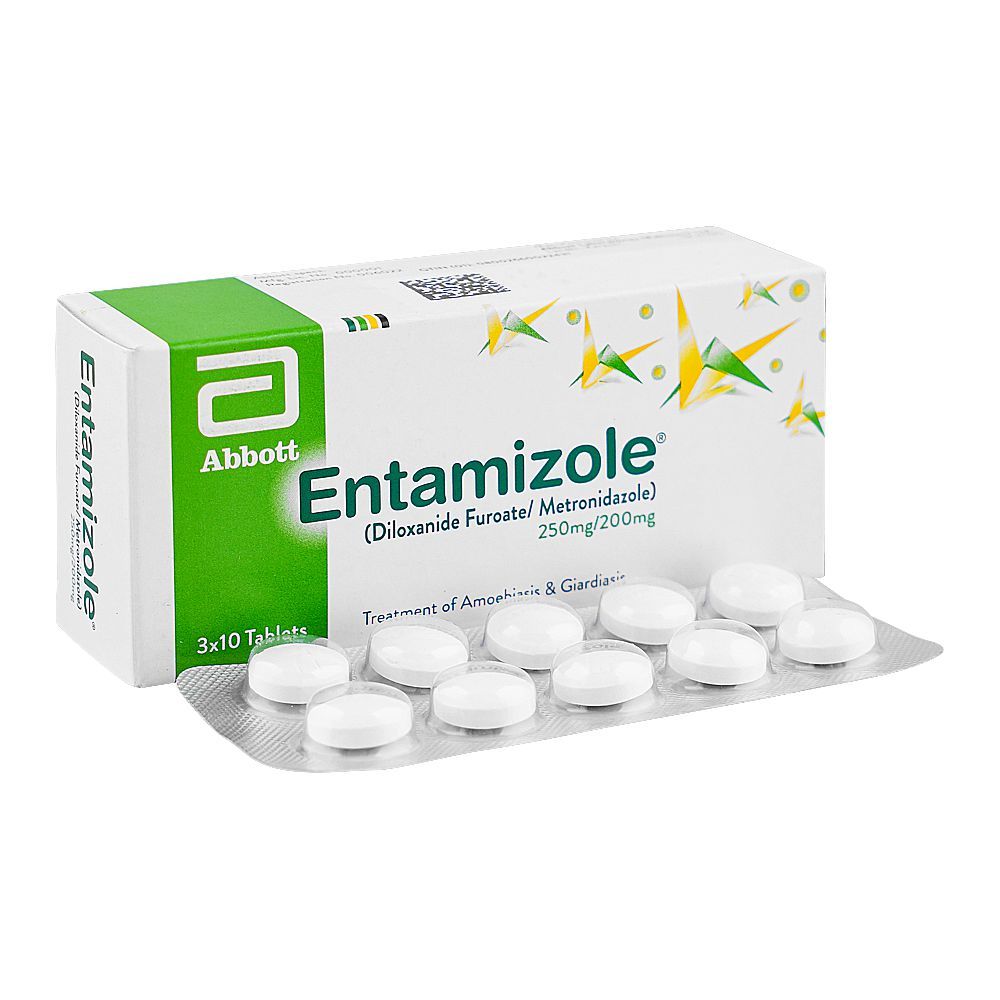 Entamizole Tablets, Strip (10 Tablets) - Main Image