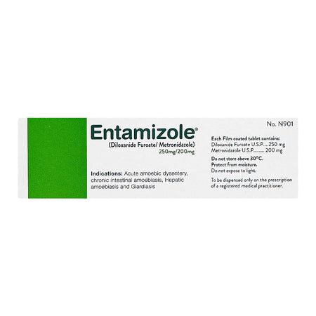 Entamizole Tablets, Strip (10 Tablets) - Image 2