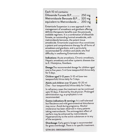 Abbott Entamizole Suspension, 90ml - Image 3